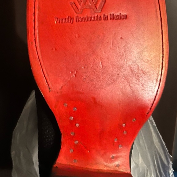 Black Python Cutter Toe Boots - Picture 3 of 5